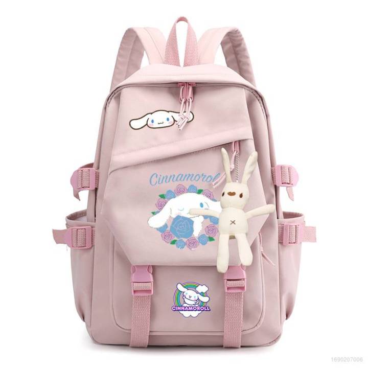 sanrio-cinnamon-backpack-for-women-men-student-large-capacity-waterproof-breathable-personality-multipurpose-bags