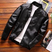 ZZOOI Thoshine Brand Spring Autumn Men Leather Jackets Classic Slim Fit Male PU Leather Coats Motorcycle Biker Streetwear Smart Casual