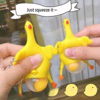 【ForeverBest】1 ชิ้นของเล่นแปลกใจ Squishy ต่อต้านความเครียดบีบของเล่น ไก่และไข่วางไข่ไก่ของเล่น