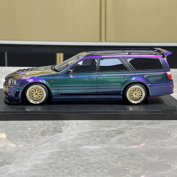 จุด-ivy-1-18-nissan-stagea-r34สเตชั่นแวกอนโมเดลรถเรซิน