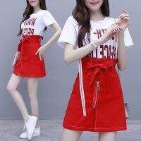 COD ✲✻▽ qafh47 Niche dress womens small fashion high waist short skirt suit夏天很仙的法国小众连衣裙女装小个子流行高腰短裙套装jyjy01.my