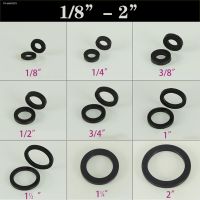 ☍○ 5Pcs Nitrile Rubber Gasket 1/8 1/4 1/2 1 1.25 1.5 2 Gasket Joint Flat Gasket Nitrile O-Ring Seal Gaskets Oil Ring Fuel Washer