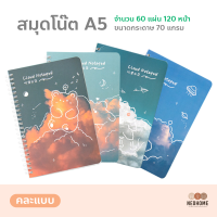 NeoHome สมุดโน๊ตขนาด A5 ลายน่ารัก(ขายคละลาย) สมุดจดบันทึก ห่วงข้าง สมุดไดอารี่ เนื้อในถนอมสายตา สมุดสันห่วง Notebook Writing