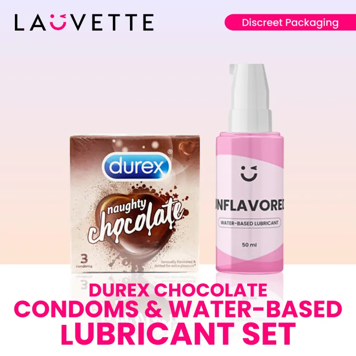 Durex Chocolate Condoms & WaterBased Lubricant Set Lazada PH