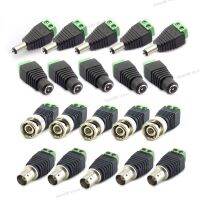 10pcs 12V 2.1*5.5mm DC BNC Male Female Adapter Video Balun Plug Connector for Led Strip Lights CCTV Camera Accessories WB5TH