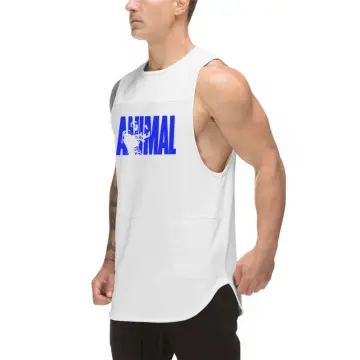 Men's Gym Workout Printed ANIMAL Tank Top VEST Fitness