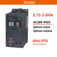 ZA280T Qizaotia 0.75/1.5/2.2/3KW 1/2/3HP 380V VFD ที่ประหยัดไดรฟ์ความถี่ตัวแปรมอเตอร์ตัวแปลงเวกเตอร์อินเวอร์เตอร์ขนาดเล็ก