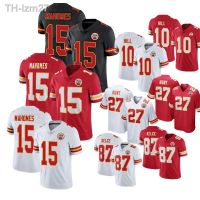 NFL Jersey Chiefs Kansas 15 Mahomes 87 10 เสื้อฟุตบอลปักลาย