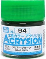 ACRYSION N94 CLEAR GREEN สีเขียวใส สีทาหรือพ่นสุตรน้ำ