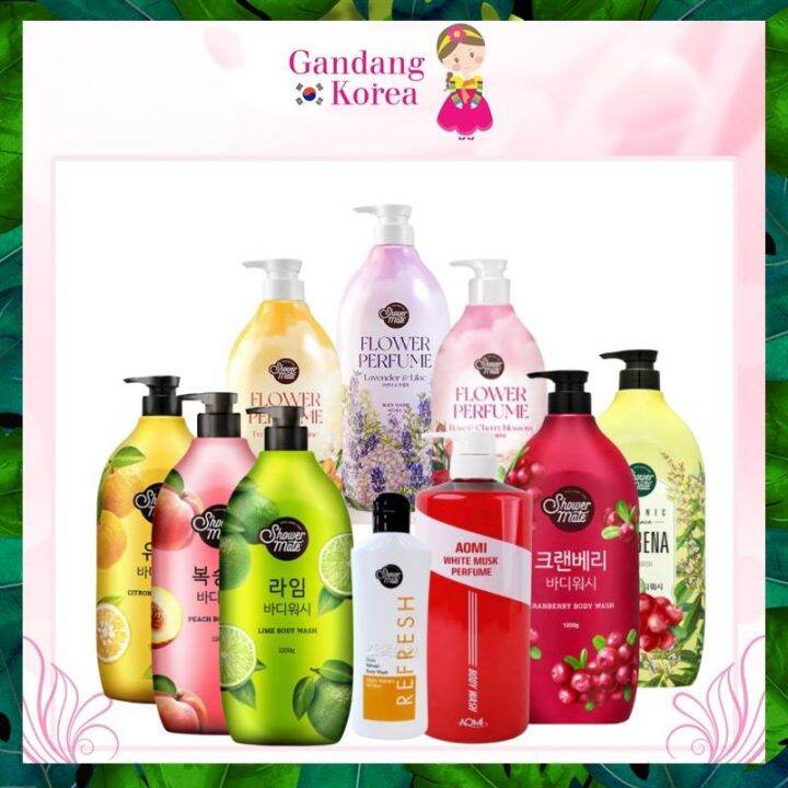 Aekyung Shower Mate Body Wash Peach Lime Citron Flower Korea Lazada PH