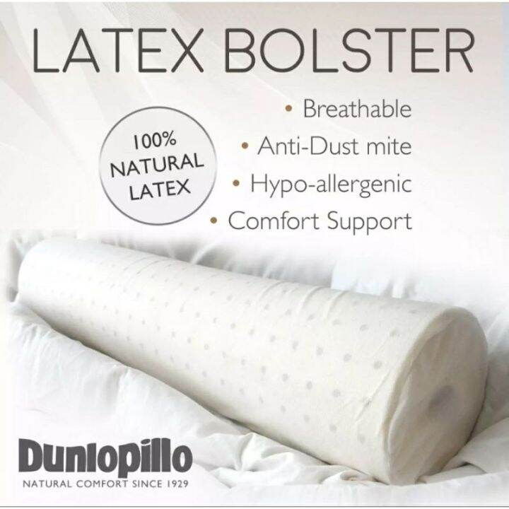 Dunlopillo Guling / Bolster 100 Natural Latex Hypo Allergenic