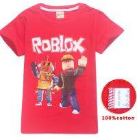 Robloxsชายเสื้อแขนสั้นสำหรับเด็กหญิงเสื้อยืดผ้าฝ้ายใหม่การ์ตูนพิมพ์แฟชั่น 8394 เด็กเสื้อผ้าฤดูร้อนสบายๆหลวมกีฬาท็อปส์