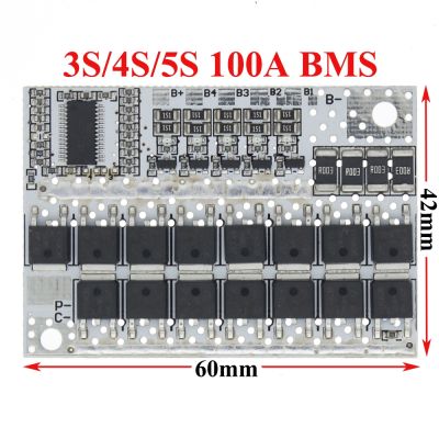 【YF】▽™✤  3S/4S/5S 12V/16.8V/21V/18V 3.7V 100A LMO Ternary Lithium Battery Protection Circuit Board Li-Polymer Charging