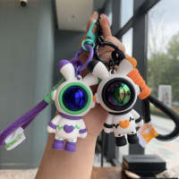 Cute Creative Couple Keychain a Pair of ECG Rabbit Doll Car Key Pendant Key Ring Schoolbag Pendant