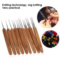 ↂ 0.5Mm 0.75Mm Dreadlock Needle Hair Weaving Tool 9Pcs Crochet Hook Sweater Yarn Knitting Needles Braid Hair Dreadlocks Needle