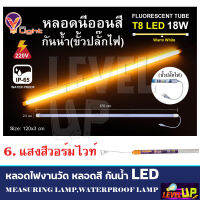 หลอดไฟ LED T8 หลอดนีออนสี 18W หลอดไฟงานวัด หลอดน็อคดาวน์ หลอดพร้อมปลั๊ก ขั้วกันน้ำ พร้อมปลั๊ํกเสียบ รับประกัน 2 ปี มีให้เลือก 17 สี (ยกลัง 30 หลอด)