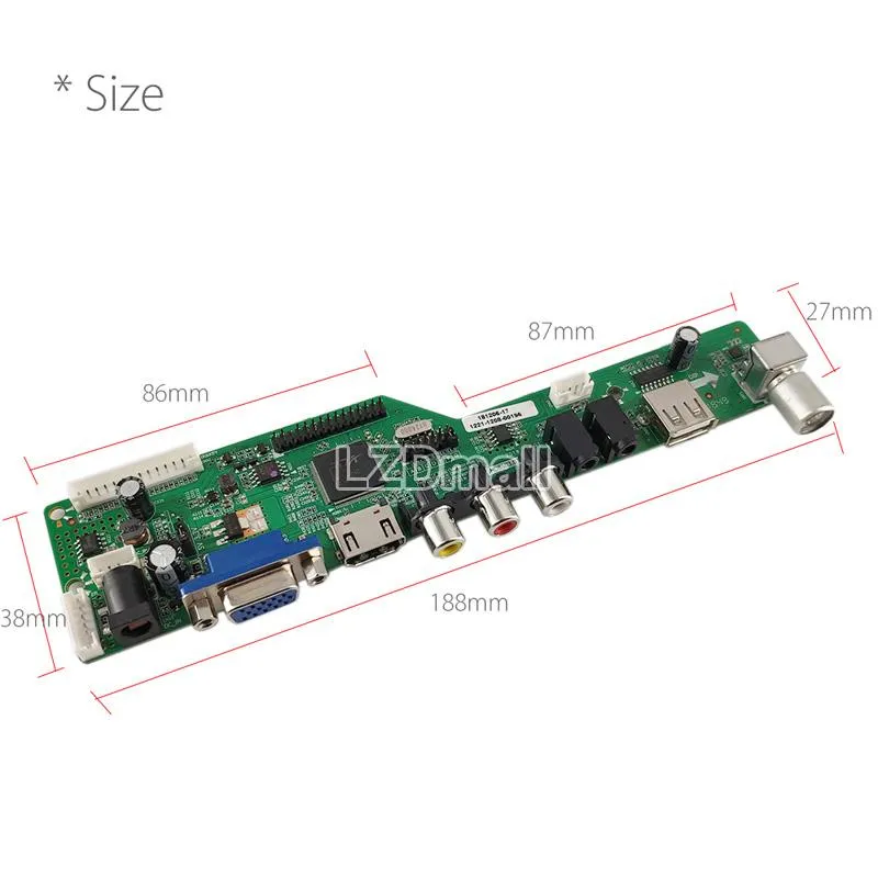 1set No Need Firmware T.HD8503.03C Driver Board + 7Key Button Board + 2ch 8bit 51pins FI-RE51P LVDS Cable, Free Program Universal LCD Controller Board ...