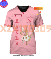 【 xzx180305 】Baking Supplies 3D All Over Printed Tee Shirt, Baker Bakery Chef Personalized Name T-shirt-2