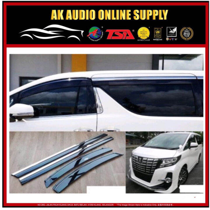 Toyota Alphard Vellfire 2015 2016 2017 2018 2019 2020 2021 Door Visor ...