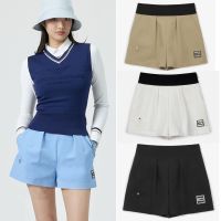 ลดล้างสต๊อก Golf Womens Spring and Summer Casual Korean Golf Clothing Shorts Elastic Strap Solid Color DESCENNTE PEARLY GATES ANEW FootJoy J.LINDEBERG❆ﺴ