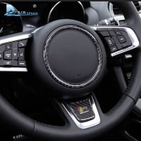 Adesivo Per Volante Per Auto In Fibra Di Carbonio Ad Alta Velocità Decalcomanie Emblema Accessori Perjaguar XFL XE XEL แต่งรถ