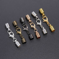 10 ชุด 3/4/5/6/7/8/9/10 มม.สายหนังกุ้งก้ามกราม Clasps Hooks CRIMP End TIP CAPS Connectors สำหรับสร้อยข้อมือเครื่องประดับทำผล-GEIWH MALL