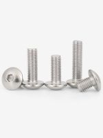 5PC Allen Bolt M8 304 Stainless Steel Hexagon Socket Screw Large Flat Head Screw Mushroom Round Head Bolt L=10-35mm 16mm 30mm Nails Screws  Fasteners