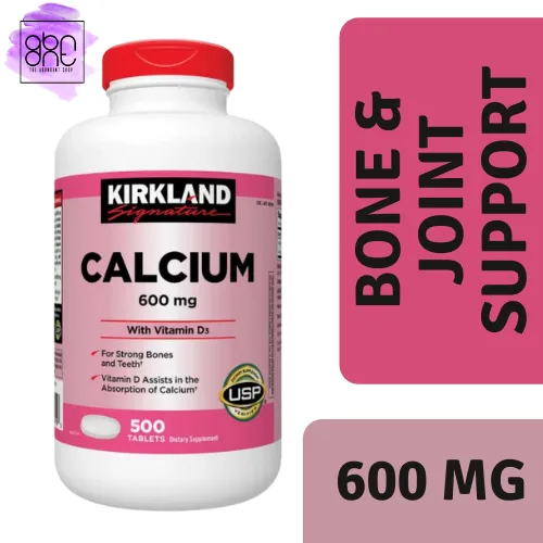 Kirkland Signature Calcium 600 mg. with Vitamin D3, 500 Tablets Lazada PH