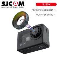 SJCAM ของแท้ SJ10X กล้องแอคชั่นแคมเมรา SJ10 X 4K 24FPS ตัวกล้อง10เมตรไวไฟ2.33หน้าจอสัมผัสระบบกันสะเทือนไจโรเลนส์7ชั้น DV