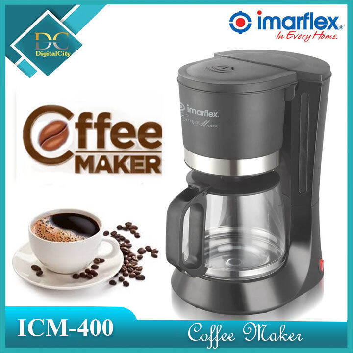 Imarflex ICM400 Coffee Maker (Black) Lazada PH