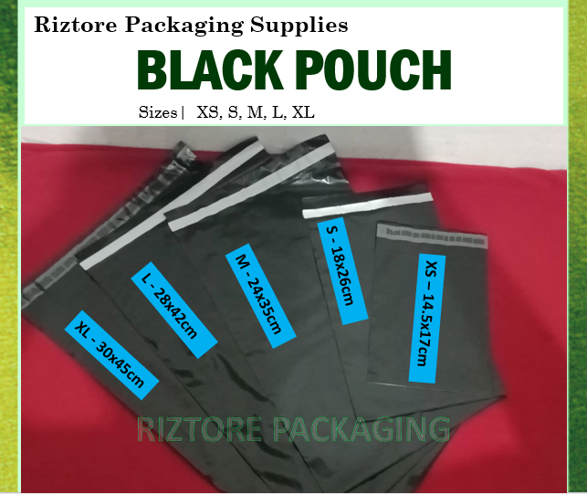 100pcs/pack Courier Pouch with adhesive Color Black | Lazada PH