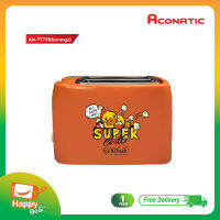 Aconatic เครื่องปิ้งขนมปัง แบบ 2 แผ่น ลาย B-Duck สีส้ม รุ่น AN-TT7538 Orange (รับประกัน 1 ปี)