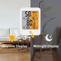 ；‘。、’ Large Size LCD Digital Thermometer Hygrometer Indoor Room Temperature Humidity Meter Sensor Gauge Weather Station