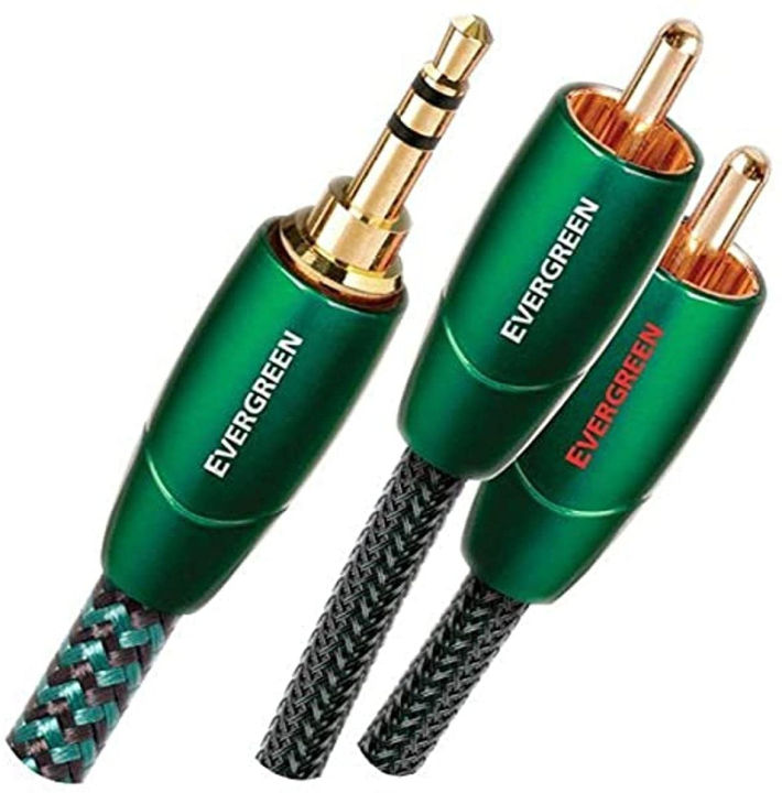 AudioQuest Evergreen 3.5mm Male to RCA Male - 1.97 ft. (.6m)