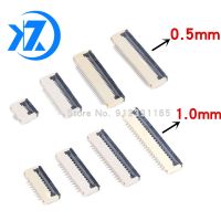 10pcs 0.5mm/1mm Pitch Under Clamshell Socket FPC FFC Flat Cable Connector 4P 5P 6P 8P 10P 12P 14P 16P 20P 22P 24P 30P 34P