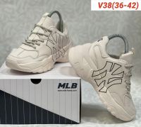 ✨Hot Sale✨รองเท้า MLB (Ny Cream) ใส่สบายเท้า รองเท้าผ้าใบ รองเท้าวิ่ง รองเท้าแฟชั่น รองเท้าลำลอง Sz 37--42