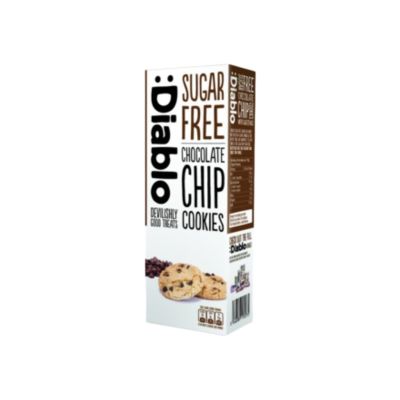 Import Foods🔹 Diablo Sugar Free Chocolate Chip Cookies with Sweeteners 130g เดียโบล ช็อกโกแลตชิพคุกกี้ ไม่มีน้ำตาล 130 กรัม