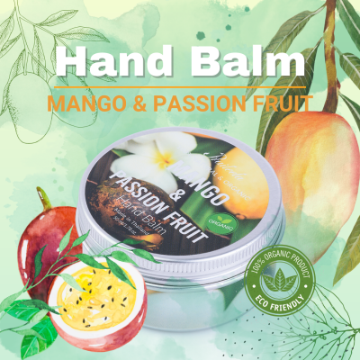 🙌PRAILEELA👏 Mango &amp; Passion fruit Hand Balm บำรุงเล็บ บำรุงผิวมือ เล็บ บาล์ม