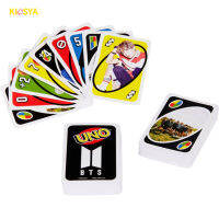 KISSYA เกมไพ่ตามธีม Uno Bts สำหรับ2-10ผู้เล่น PVC เกมการ์ดสำหรับครอบครัวขนาดยักษ์สำหรับปาร์ตี้ในบ้านสำหรับผู้เล่น2-10คนเกมการ์ดเกมขนาดยักษ์เกมการ์ดสำหรับครอบครัวอุปกรณ์จัดงานปาร์ตี้ที่บ้าน