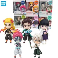 Bandai ของเล่นตุ๊กตาขยับแขนขาได้สำหรับเด็ก,โมเดลการ์ตูนอนิเมะดาบพิฆาตอสูรดั้งเดิมขนาดเล็ก Akaza Enmu Rengoku Kyoujuru