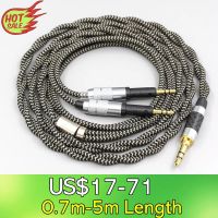 2 Core 2.8Mm Litz OFC หูฟังสายปลอกหุ้มหูฟังแบบถักสำหรับเครื่องเสียง-Technica ชุดหูฟังหูฟัง ATH-R70X KPY-15 LN008054