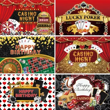 Las Vegas Casino Craps Poker Party Decorations Hanging Banner Door