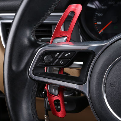 Car Styling Console Steering Wheel Shift Paddles Trim Sticker For Porsche Panamera Macan Auto Interior Accessories
