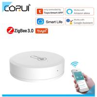 CORUI ZigBee 3.0 Temperature And Humidity Sensor Remote Monitor Smart Life APP Control Works With ALexa Google Home