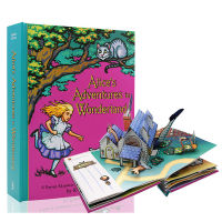 English original and genuine alice S Adventures in Wonderland pop up / Alice in Wonderland three-dimensional book hardcover picture book classic story book