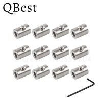 12pcs Handscrew CLAMP 304 สแตนเลสสตีลเชือกคลิปหกเหลี่ยม Grub สกรูสกรูหัวเข็มขัดสำหรับ 2 3 4 5 6 8 มม.-serfgfdtr