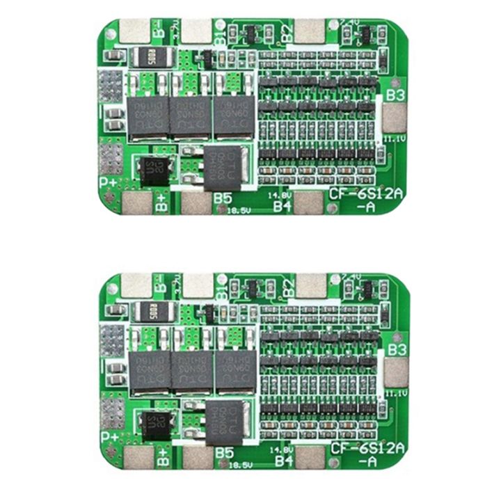 2pcs-6s-15a-24v-bms-charger-protection-board-power-tool-solar-protection-panel-for-6-18650-li-ion-lithium-battery-diy-kit