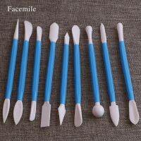 【Worth-Buy】 Facemile รูปปั้นสีฟ้า9ชิ้นเครื่องมือแกะสลักภาพพิมพ์ตกแต่งน้ำตาลครัวการอบขนมหวานอุปกรณ์54031