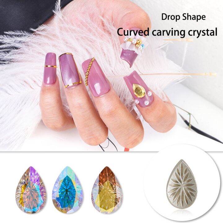 astrobox-k9-drop-diamond-arc-shaped-carving-crystal-sew-on-rhinestone-glass-nail-art-stone-diy-clothing-amp-accessories