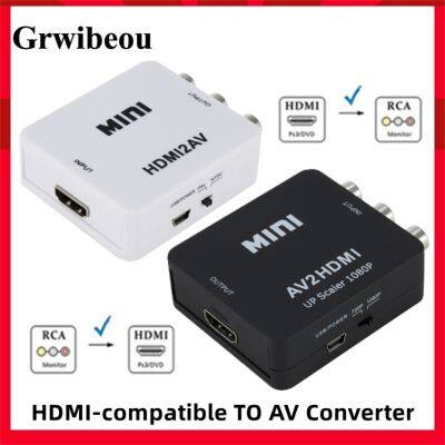 【cw】 HDMI-compatible TO Converter CVSB L/R Video 1080P Scaler Composite Support NTSC Output ！